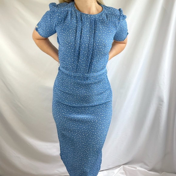 Vintage Heart Print Dress - Picture 9 of 9